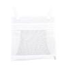 Mesh Bath Toy Organizer, Large Capacity Soft Polyester Snap Button Zipper Baby Bath Toy Storage Net Hanging Bag Holder (White) view 2