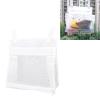 Mesh Bath Toy Organizer, Large Capacity Soft Polyester Snap Button Zipper Baby Bath Toy Storage Net Hanging Bag Holder (White) view 4