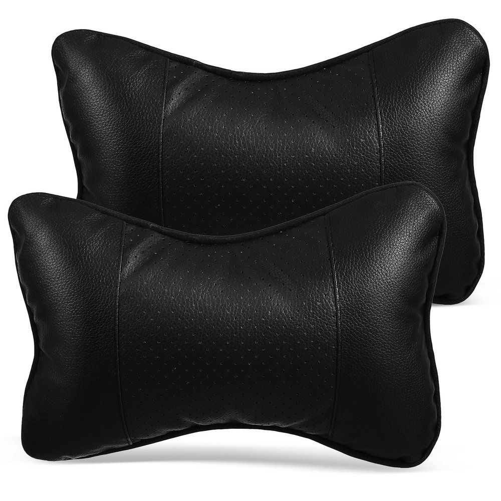GLEAVI 2pcs Car Seat Headrest Neck Pillow for Car Travel Pillow Neck Rest for Flight Car Headrest Cushion Car Headrest Black Cushion Headrest Rest Supplies
