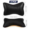 GLEAVI 2pcs Car Seat Headrest Neck Pillow for Car Travel Pillow Neck Rest for Flight Car Headrest Cushion Car Headrest Black Cushion Headrest Rest Supplies view 2