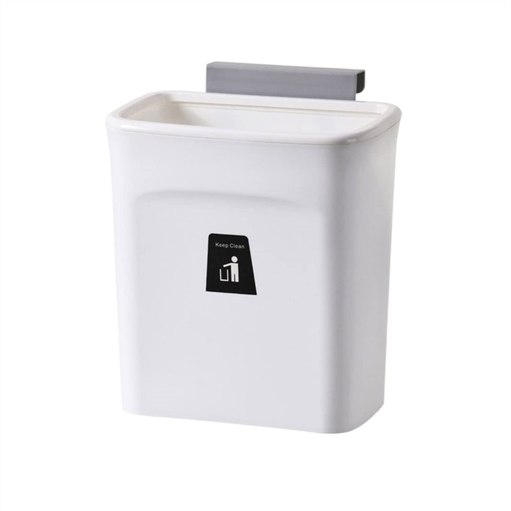 DYPASA Garbage Recycling Bin Kitchen Waste Bin Wall Mounted Trash Can Recycle Rubbish Bin Bathroom Dustbin Door Hanging Trash Bin Kitchen Trash Can (Color : Gold)