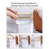 DYPASA Wastepaper Basket Light Luxury Trash Can with Handle Simple Square Without Cover Trash Can Study Office Paper Basket Waste Bin Garbage Can view 3