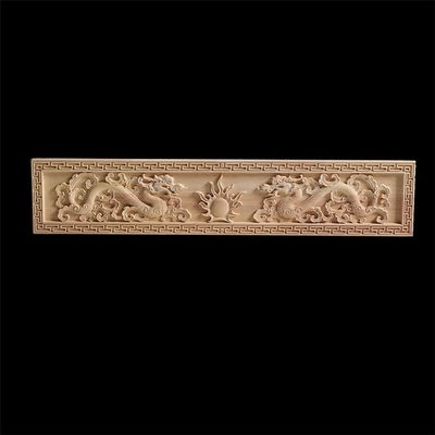 Carving Lines Wood Applique Wood Decal Onlay Unpainted Ornamental Long Rose Flower Rubber Wood Corner Walls Furniture,XT5,50,10