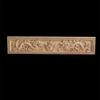 Carving Lines Wood Applique Wood Decal Onlay Unpainted Ornamental Long Rose Flower Rubber Wood Corner Walls Furniture,XT5,50,10 view 1