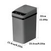 DYPASA Garbage Recycling Bin Kitchen Bathroom Waste Bin Smart Trash Can Automatic Touchless Garbage Bin Intelligent Induction Waterproof Bin with Lid Kitchen Trash Can (Color : Gold) view 2