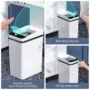 DYPASA Garbage Recycling Bin Kitchen Bathroom Waste Bin Smart Trash Can Automatic Touchless Garbage Bin Intelligent Induction Waterproof Bin with Lid Kitchen Trash Can (Color : Gold) view 3
