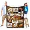 MyPupSocks Personalized Football Sports Name Throw Blanket with Football Design Collage Customized Football Sports Throw Blanket Gift for Football Boys/Girls 60"x80" view 3