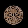 Wood Applique Wood Decal Wood Craft Onlay Door Carving Unpainted Classical Leaves Wooden Furniture Decoration Accessories Window,18cmx18cm,A view 1