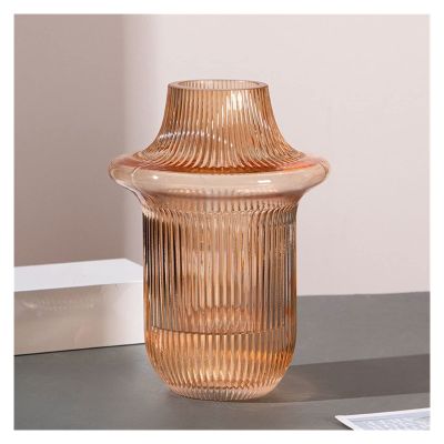 SUNESA Home vase Glass Vase Flower Arrangement Hydroponics Ball Glass Flower Ware Home Living Room Decor Tabletop Vase Bottle Decorative Vase (Color : 3)