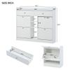 CIATRE Modern Shoe Rack with 4 Flip Drawers and 2-Tier Storage - Keep Your Shoes Organized and Easily Accessible! (White) view 2