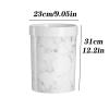 DYPASA Wastepaper Basket Fashion Marble Pattern Trash Can Plastic Kitchen Bathroom Trash Can Without Cover Simple Waste Bin Garbage Can (Color : Black) view 2