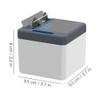 ROHNES Smart Toothpick Holder Plastic Desktop Automatic Toothpick Dispenser Creative Reusable Toothpick Container Rechargeable view 2