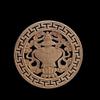 Wood Applique Wood Decal Wood Craft Onlay Door Carving Unpainted Classical Leaves Wooden Furniture Decoration Accessories Window,18cmx18cm,H view 1
