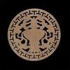 Wood Applique Wood Decal Wood Craft Onlay Door Carving Unpainted Classical Leaves Wooden Furniture Decoration Accessories Window,18cmx18cm,H view 4