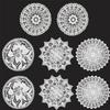 8 Pieces 6 Inch Cotton Lace Doilies Crochet Handmade Lace Coasters Round Lace Placemat Rustic Table Doilies Decors for Kitchen Dining Room Party Dressers Dream Catcher Decoration (Combo 3) view 1