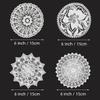 8 Pieces 6 Inch Cotton Lace Doilies Crochet Handmade Lace Coasters Round Lace Placemat Rustic Table Doilies Decors for Kitchen Dining Room Party Dressers Dream Catcher Decoration (Combo 3) view 2