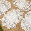 8 Pieces 6 Inch Cotton Lace Doilies Crochet Handmade Lace Coasters Round Lace Placemat Rustic Table Doilies Decors for Kitchen Dining Room Party Dressers Dream Catcher Decoration (Combo 3) view 4