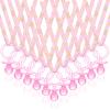Junkin 60 Pieces Baby Shower Pacifiers Necklace Acrylic Pacifiers Necklace Charm for Baby Shower Party Favors Decorations, Women Style(Pink, Gold) view 1