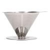 Portable Pour Over Coffee Dripper, 304 Stainless Steel Slow Drip Coffee Filter, Metal Fine Mesh Strainer, Metal Cone Paperless Reusable Coffee Maker, Coffee Maker Accessory view 2
