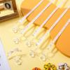 Junkin 60 Pieces Baby Shower Pacifiers Necklace Acrylic Pacifiers Necklace Charm for Baby Shower Party Favors Decorations, Women Style(White, Gold) view 4