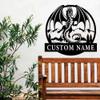 Custom Dragon Metal Wall Signs - Personalized Dragon Metal Wall Art - Dragon Metal Wall Decor - Dragon Name Signs - Dragon Lover's Gifts - Family Name Dragon Signs view 2