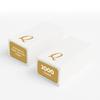 Luxenap 15.8 X 7.9 Inch Linen-Feel Guest Towels, 2000 Lettered Hand Towels - Gold Letter 'Q', Cursive Font, White Paper Dinner Napkins, airlaid, For Restrooms And Tables - Restaurantware view 1
