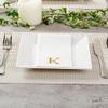 Luxenap 15.8 X 7.9 Inch Linen-Feel Guest Towels, 2000 Lettered Hand Towels - Gold Letter 'K', Sans Serif Font, White Paper Dinner Napkins, airlaid, For Restrooms And Tables view 4