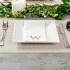 Luxenap 15.8 X 7.9 Inch Linen-Feel Guest Towels, 2000 Lettered Hand Towels - Gold Letter 'W', Sans Serif Font, White Paper Dinner Napkins, airlaid, For Restrooms And Tables view 4