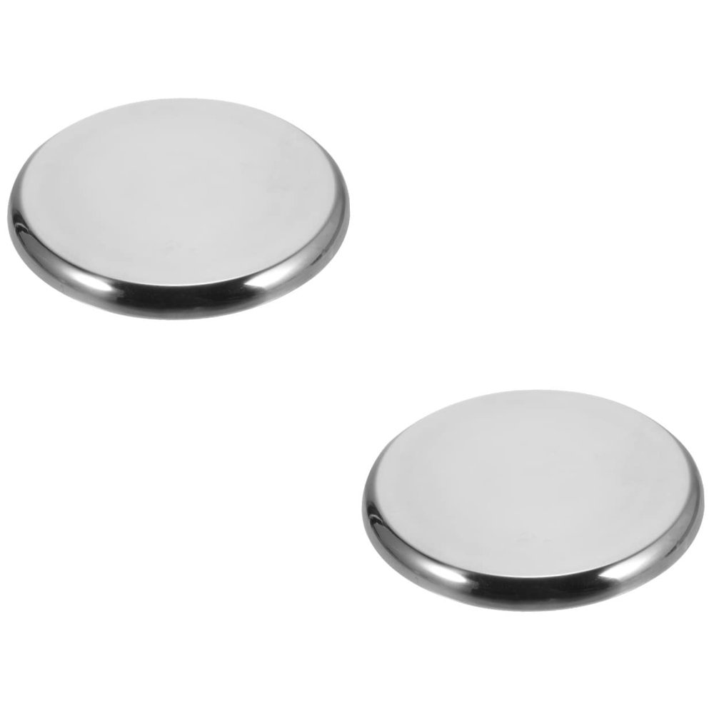 Alipis Counter Stool Seats Circle Chair 2pcs Stainless Steel Stool Chair Accessories Replacement