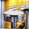 Alipis Counter Stool Seats Circle Chair 2pcs Stainless Steel Stool Chair Accessories Replacement view 3
