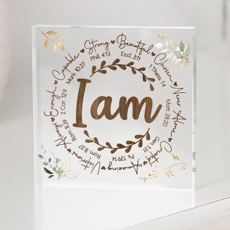 Personalized religious gifts for women christian plaque, Christian gifts for women flower plaque, Bible verse gifts, Christian inspirational gifts, Inspirational birthday gifts for mom gift/7