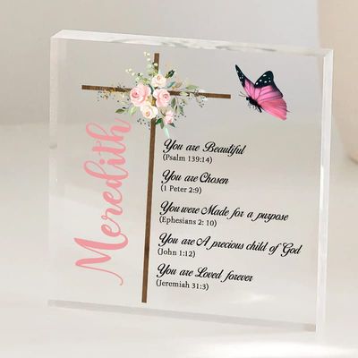 Personalized christian gifts for women plaques, Bible verse gifts, Religious gifts for women christian, Christian inspirational gifts, Inspirational birthday gifts for women, christian decor Gift/1