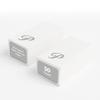 Luxenap 15.8 X 7.9 Inch Linen-Feel Guest Towels, 50 Lettered Hand Towels - Silver Letter 'P', Cursive Font, White Paper Dinner Napkins, airlaid, For Restrooms And Tables - Restaurantware view 1
