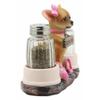 1 Set Of Hot & Spicy Pink Girl Dog Glass Salt Pepper Shakers Holder Figurine view 4