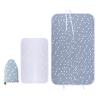 Folding Ironing Board Ironing Boards Medium Small Wide Table Top for Steam Irons Wall Mounted Over Door Tabletop Heat Insulation Ironing Mat Gloves Household Portable Sponge (Blue,48x72cm) view 1