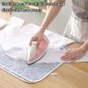 Folding Ironing Board Ironing Boards Medium Small Wide Table Top for Steam Irons Wall Mounted Over Door Tabletop Heat Insulation Ironing Mat Gloves Household Portable Sponge (Blue,48x72cm) view 3