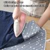 Folding Ironing Board Ironing Boards Medium Small Wide Table Top for Steam Irons Wall Mounted Over Door Tabletop Heat Insulation Ironing Mat Gloves Household Portable Sponge (Blue,48x72cm) view 4