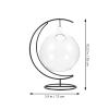 jojofuny Beverage Glass Moon Hanging Glass Bottle Cocktail Cup for Drinks Stylish and Unique Design for Home Bar Party Use view 3