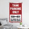 gaeruite Funny Sogns Tank Parking Only Tapestry Wall Tapestry For Bedroom Wall Tapestry (Size : 75X100CM) view 3