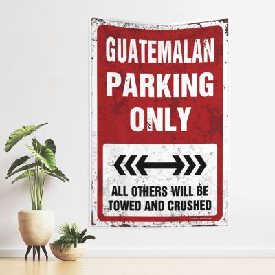 gaeruite Room Accessories For Teen Boys Guatemalan Parking Only Tapestry Aesthetic Tapestry Man Cave Rules (Size : 75X100CM)