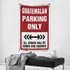 gaeruite Room Accessories For Teen Boys Guatemalan Parking Only Tapestry Aesthetic Tapestry Man Cave Rules (Size : 75X100CM) view 2