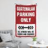 gaeruite Room Accessories For Teen Boys Guatemalan Parking Only Tapestry Aesthetic Tapestry Man Cave Rules (Size : 75X100CM) view 3