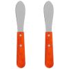 SHERCHPRY 2pcs Creamcheese Butter Straight Spreader Butter Spatula Sandwich Cutting Machine Scraper Wooden Handle Small Tools Bamboo Icing Spatula Smoother Cream view 1