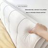 ZZYK Velvet Headboard Pillow Bed Headboard Upholstered Oversized 10Cm Thickness Bedside Lumbar Support Cushion Headboard Backrest with Removable Cover,White,No Headboard 78.7" view 3