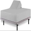 Top Split Cal King Fitted Sheet for Adjustable beds, 100% Cotton 600 TC, 30" Deep Pocket- 1 PC Half Split Fitted Sheet Only Split Down 34 inches from The Top, Light Grey Solid - Split Cal King Size view 1
