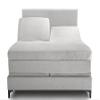 Top Split Cal King Fitted Sheet for Adjustable beds, 100% Cotton 600 TC, 30" Deep Pocket- 1 PC Half Split Fitted Sheet Only Split Down 34 inches from The Top, Light Grey Solid - Split Cal King Size view 3