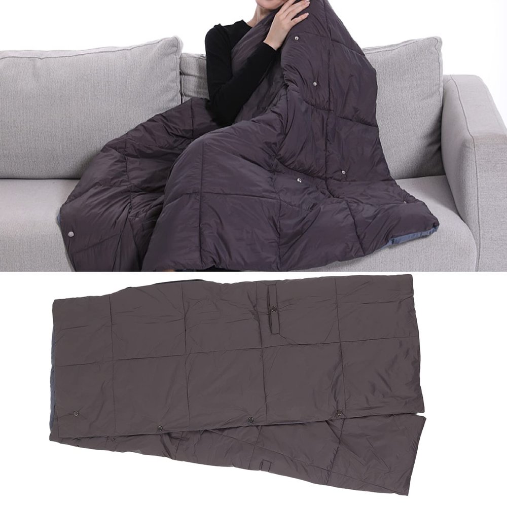AAGAZA Electric Heated Shawl Blanket 112x138cm Electric Blanket for Sofa Soft and Comfortable Machine Washable Electric Thermal Blanket USB Charging
