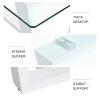 LKTART 63''Rectangular Galss Modern Dining Table 0.32" Tempered Glass Tabletop for Kitchen Dining Room Meeting Room Banquet Hall (no Chair) view 3