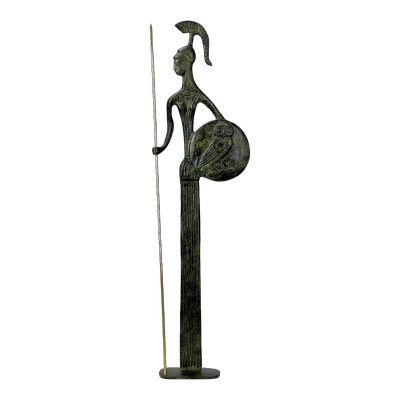Athena Minerva Greek Roman Goddess Real Bronze Metal Art Statue Sculpture