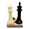 1 Set Of King & Queen Chess Checkmate Checkered Salt Pepper Shaker Holder Figurine view 4